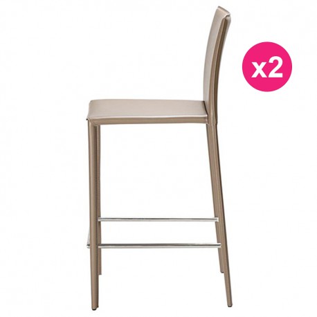 Lot de 2 Chaises Plan de Travail Sable KosyForm