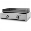 Plancha Gas Forge Adour moderne 60 Inox 2 7000 W Platte aus emailliertem Gusseisen-Brenner