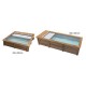 Piscine Urbaine Procopi en Bois 600 x 250 x H 133 Couverture Automatique avec Coffre