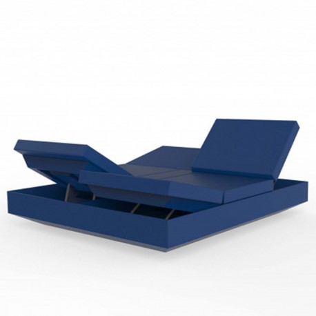 Banquette Transat Vela Daybed Inclinable Vondom Bleu Marine