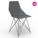 Lot de 4 Chaises Faz Vondom Pieds Inox Noir sans Accoudoirs