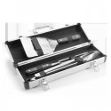 Barbecue case containing 3 kitchen utensils