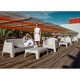 Ensemble de 4 Canapés de jardin Vondom Solid Sofa noir