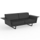 Canapé Vondom Delta sofa anthracite 3 places