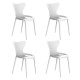 Lot de 4 Chaises Love Vondom Milos blanc