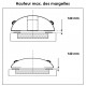 Aluminium en polycarbonaat zwembadoverkapping 394x854x140 Abrilios