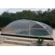 Mid-height Telescopic Pool Enclosure 394x642x137 Trend3 Azuro Abrilios