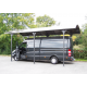 Carport Motorhome L7,60xH3,60m de alumínio e policarbonato Anti-UV Habrita