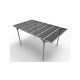 Carport Flat Roof 14.70m2 in aluminum and polycarbonate Habrita