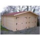 Garage Double en bois massif Habrita 42 m2