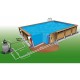 Piscine Bois Ubbink Linea 500x800 H140 Liner Bleu