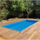 Pool Wood Ubbink Azura 400x750 H130 Liner Beige