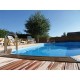 Piscina Legno Ubbink Azura 400x750 H130 Fodera Blu