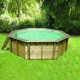 Piscine Bois Ubbink Océa 430 H120cm Liner beige sable