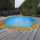 Piscine Bois Ubbink Océa 510 H120cm Liner Gris