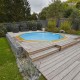 Piscine Bois Ubbink Océa 510 H120cm Liner Beige sable