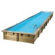 Piscine Bois Ubbink Linéa 350x1550 H155cm Liner Bleu