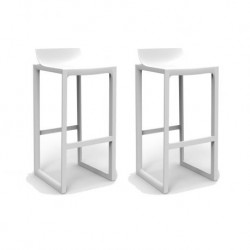 Tabouret Haut Wall Street Vondom Blanc