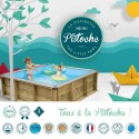 Piscina de madeira para crianças Pistoche 2x2m