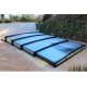 Abri de Piscine Ultraplat Abrisol télescopique Tapia prêt à poser pour piscine 600 x 300