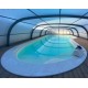 Pool Enclosure Cintrè Telescopic Shelter Malta pronto per l'installazione per piscina 800 x 400