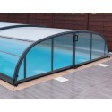 Pool Enclosure Cintrè Telescopic Shelter Malta pronto per l'installazione per piscina 800 x 400