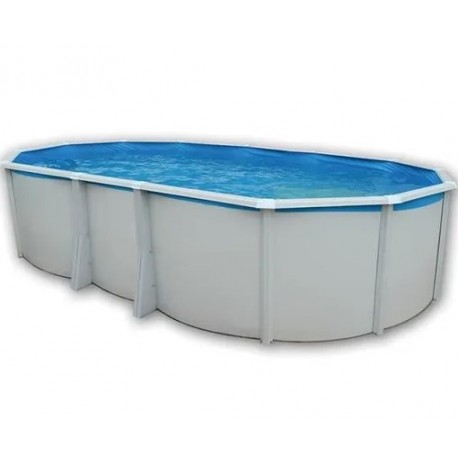 Piscina rotonda fuori terra TOI Prestigio bianco 350x132 con kit completo