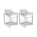 Set van 2 Wall Street Fauteuils Vondom White