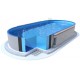 Ovaler Pool Ibiza Azuro 10x416 H150 mit Sandfilter