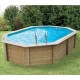 Piscine Bois Sunwater 490x300 H120cm Liner beige Ubbink