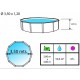 Piscine hors sol TOI Veta ronde 350xH120 avec kit complet