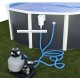 Piscina fuori terra TOI Canarias rotonda 460xH120 con kit completo Antracite