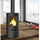 Bronpi Dover 9kW round wood stove with pyre