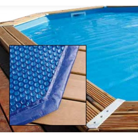 Cubierta de burbujas para piscina Ubbink 490x355 octogonal alargada