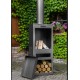 Vuurpot en statief Port Cook King 100cm met roestvrijstalen grill