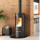 Fogão a lenha redondo Nordica Extraflame Marlena 7.5kW ferro fundido