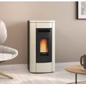 Poêle à granulés ventilé La Nordica Extraflame Klaudia 8kW Ivoire