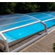 Abri de Piscine Bas Abrisol télescopique Chypre 8.37x4.50m sans rail