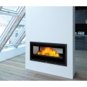 Inserto in legno Bronpi Cairo 90-D Double Face Vision 14kW con presa aria