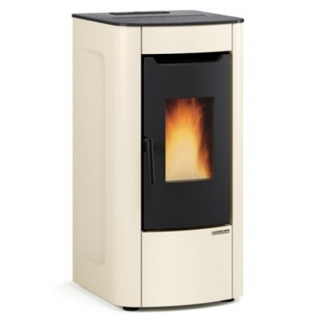 Poêle à granulés ventilé La Nordica Extraflame Sabry Prestige Line 7kW Ivoire