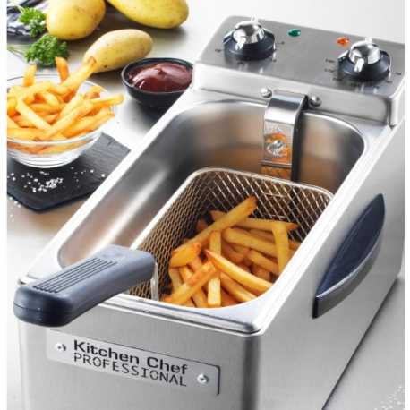 Kitchen Chef Professional 4L Semi-Professional Stainless Steel Fryer