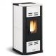 Extraflame Serafina Lux Evo 8kW belüfteter Pelletofen weiß