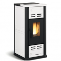 Estufa de pellets ventilada Extraflame Serafina Lux Evo 8kW Blanco