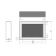 Infire Murall 800 Bio-ethanol Haard met Glas 2 kW Wit