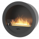 Infire Incyrcle Caminetto a Bioetanolo Sospeso 2 kW Nero con Vetro