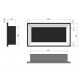 Cheminée au bioéthanol SIMPLEfire Frame 900 inox avec 1 vitre