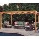 Freistehende Pergola aus Rohholz Alicante 600x300cm 18m2