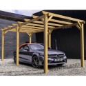 Holzcarport für Autos 6x3m Badajoz 18m2 Maderland