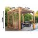 Habrita Pergola aus Holz mit abnehmbarem Dach und Seite 313x234xH217 Veneto