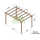 Vrijstaande massief houten pergola Madrid 4.20x3m 12m2